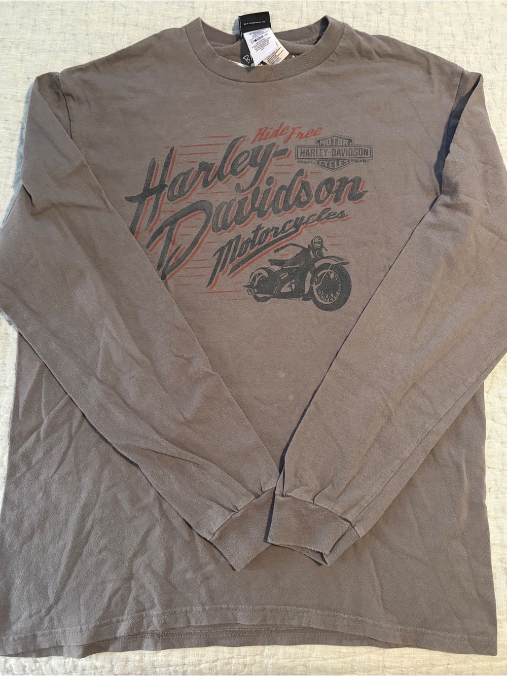 High Country Harley-Davidson Gray Long Sleeve Graphic Tee